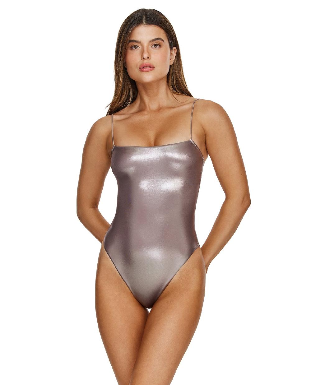gottex Shine Bright Scoop Neck One Piece -Grey Grey
