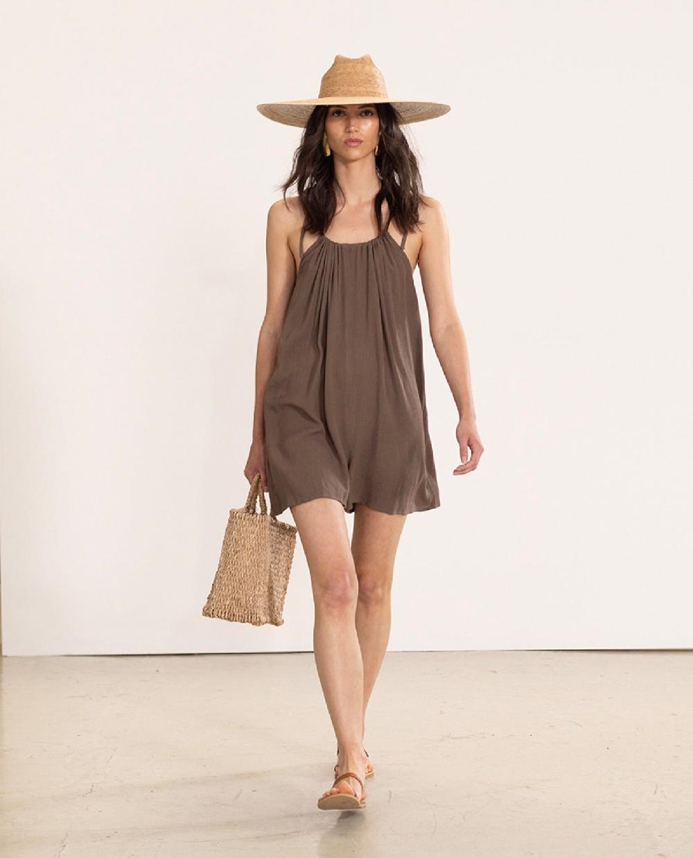 gottex Short Cover Up Jumpsuit Khaki