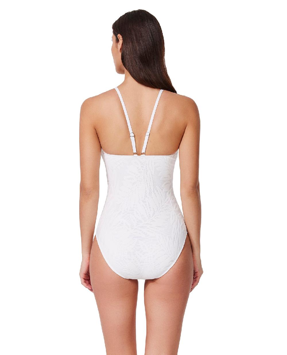 Gottex Skyfall Textured High Neck One Piece White