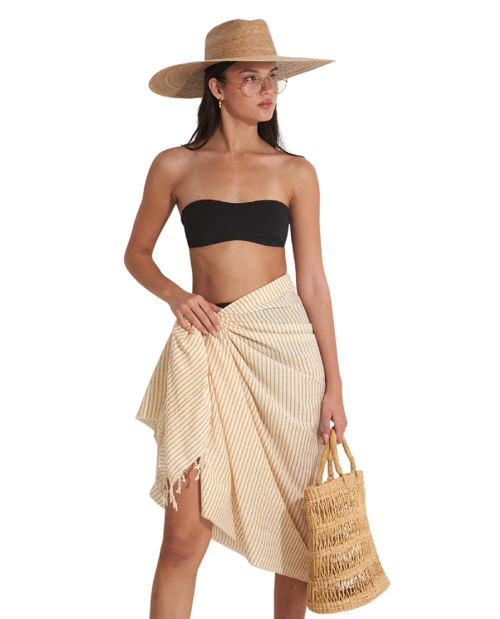 gottex Smile Cover Up Sarong Wrap Skirt Smile