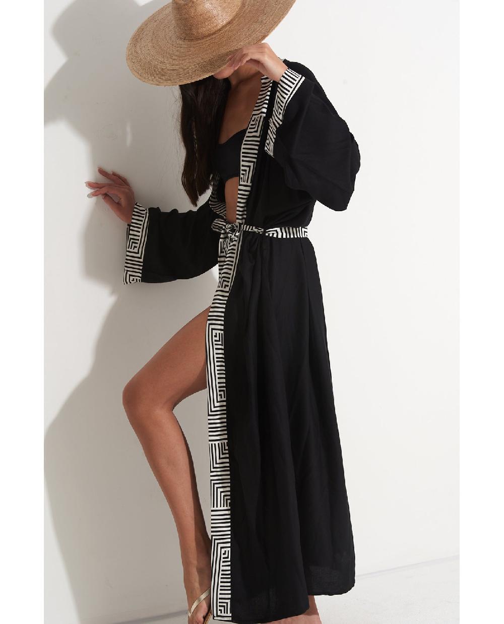 Gottex Soar & Shore Robe Cover-Up Black