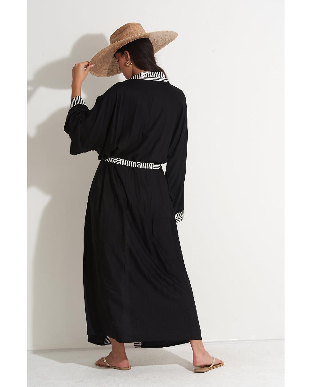 Gottex Soar & Shore Robe Cover-Up Black