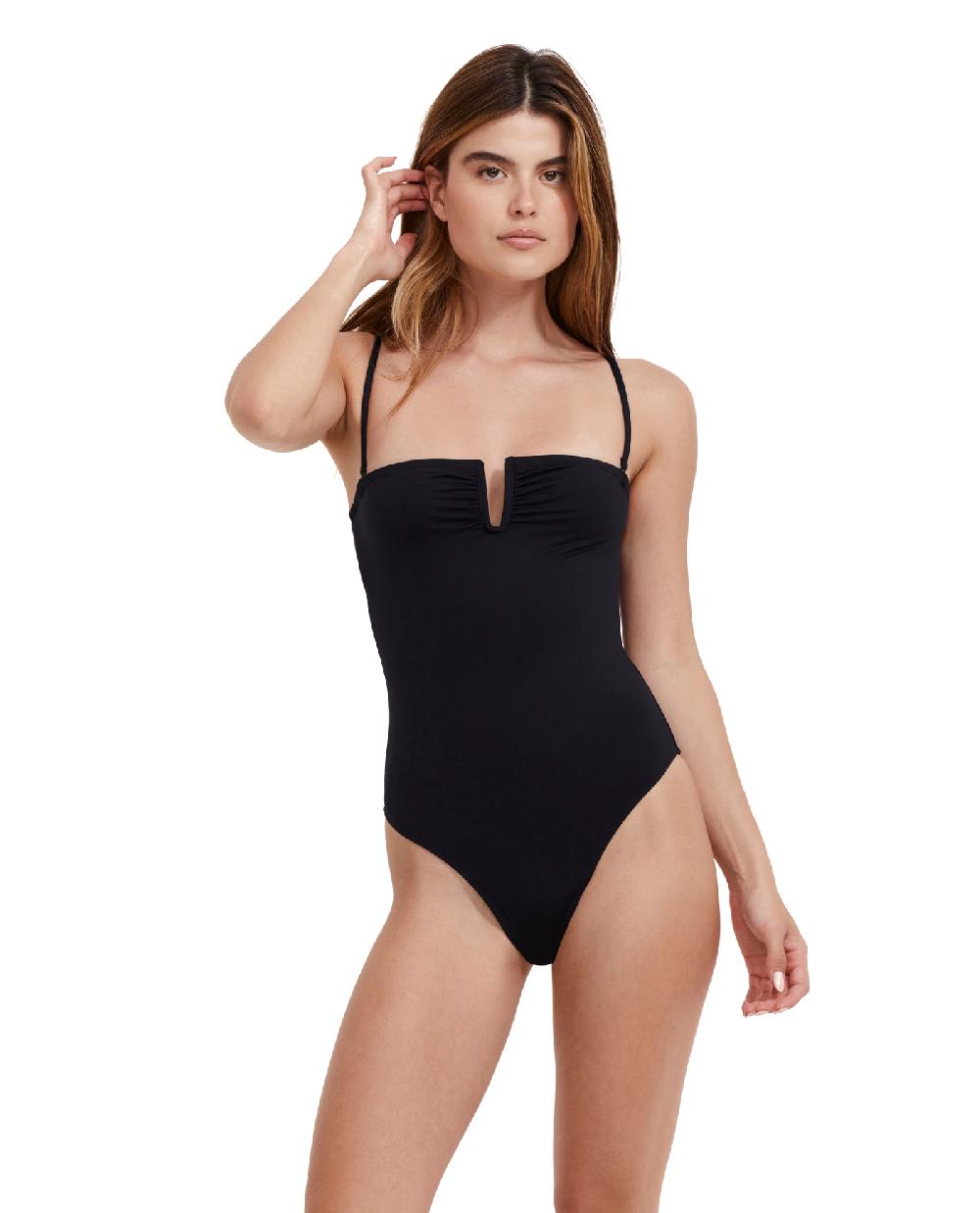 Gottex Solid Bandeau U Wire One Piece Solid