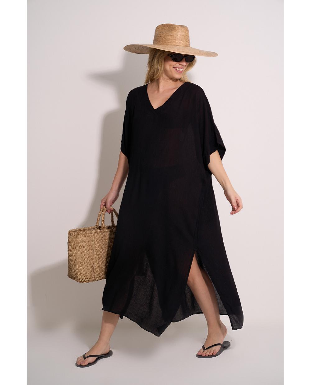 Gottex Solid Perfect Long Tunic Cover-Up Perfect