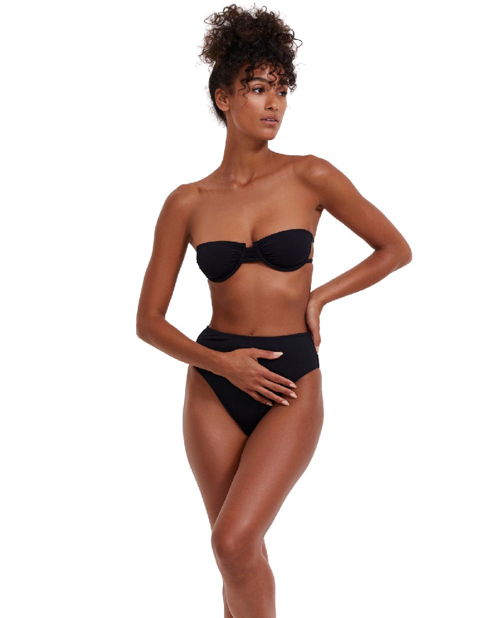 gottex Solid Underwire Back Strap Bikini Top Solid