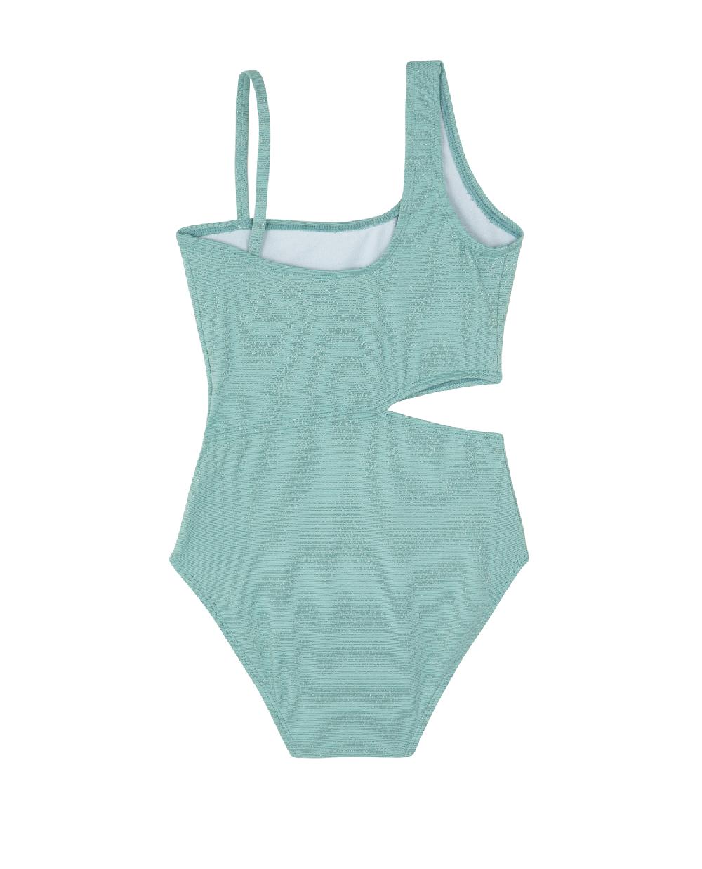 Gottex Sparkles Side Cutout One Piece Turquoise