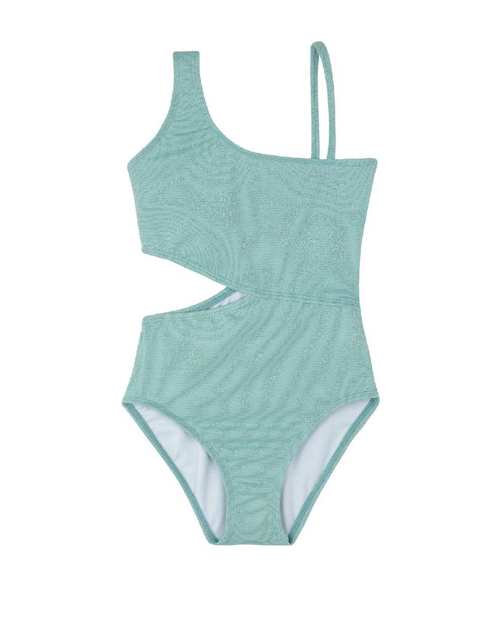 gottex Sparkles Side Cutout One Piece Turquoise