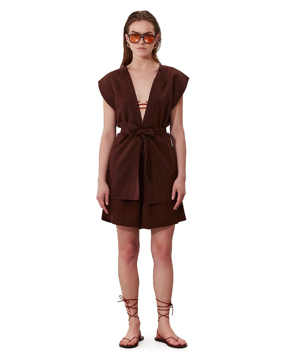 gottex Terra Bermuda Short Cover-Up Brown