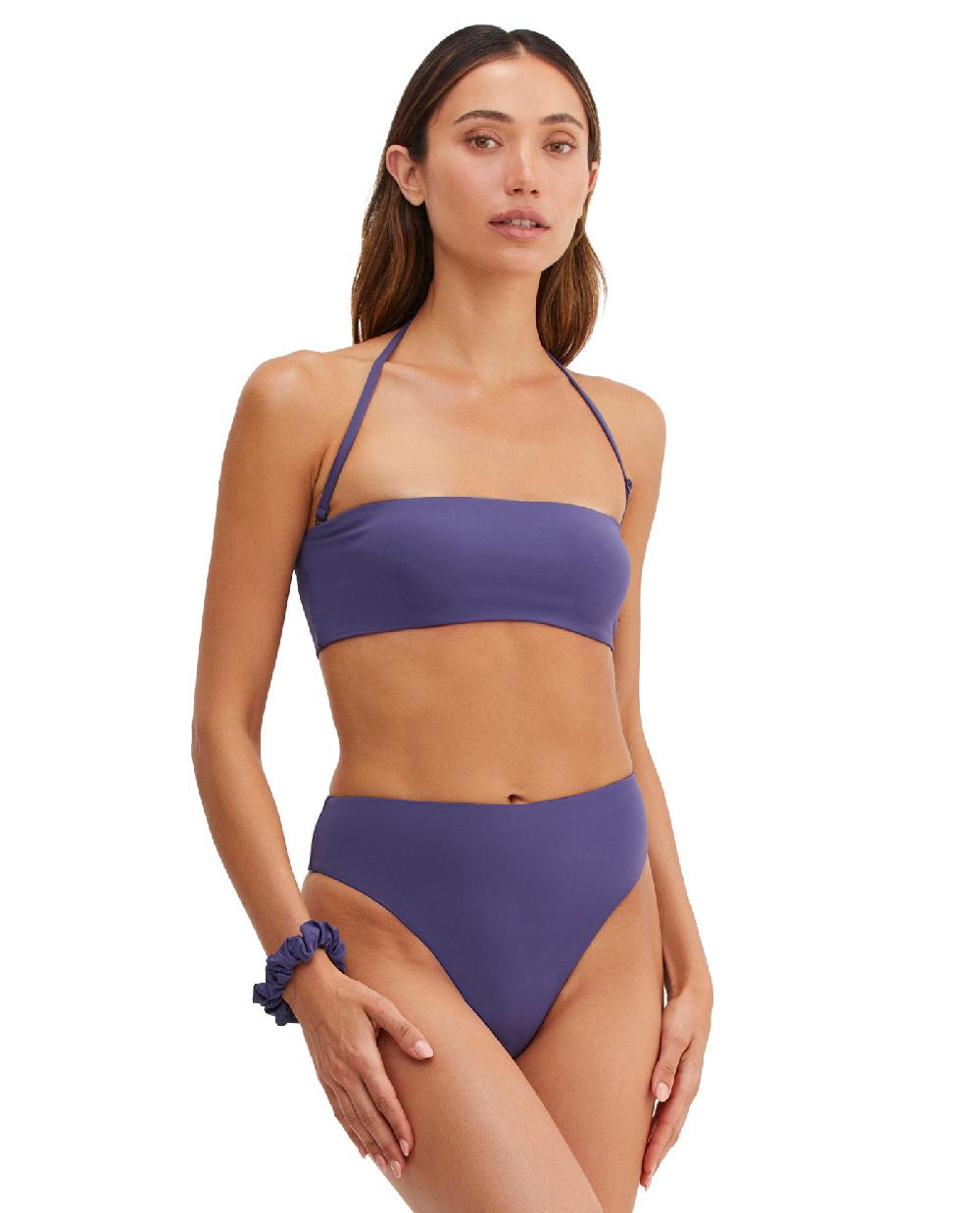 Gottex Timeless Chic Emma Bandeau Bikini Top Ink