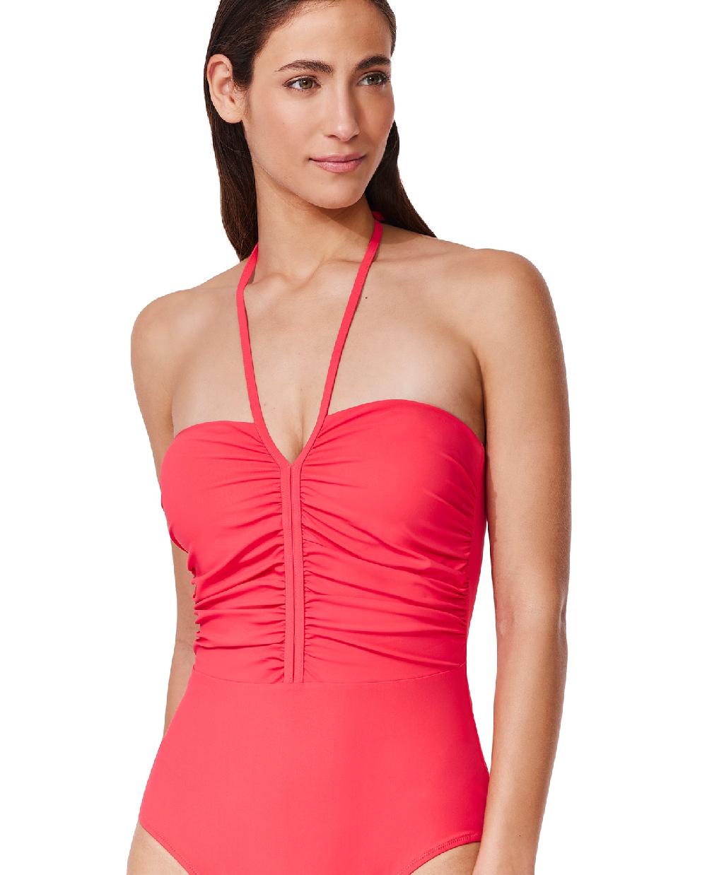 Gottex Tutti Frutti Bandeau One Piece Coral