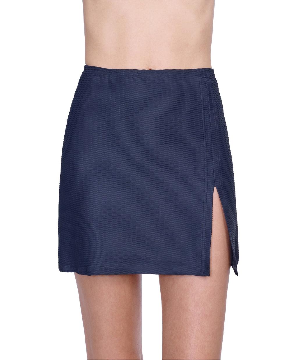 gottex Harbourside Textured Cover Up Mini Skirt With Slit Harbourside