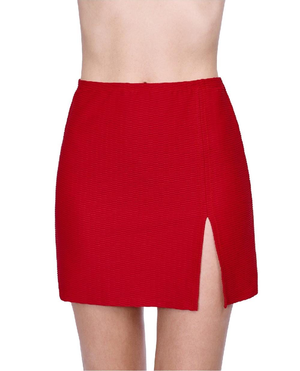 gottex Harbourside Textured Cover Up Mini Skirt With Slit Harbourside