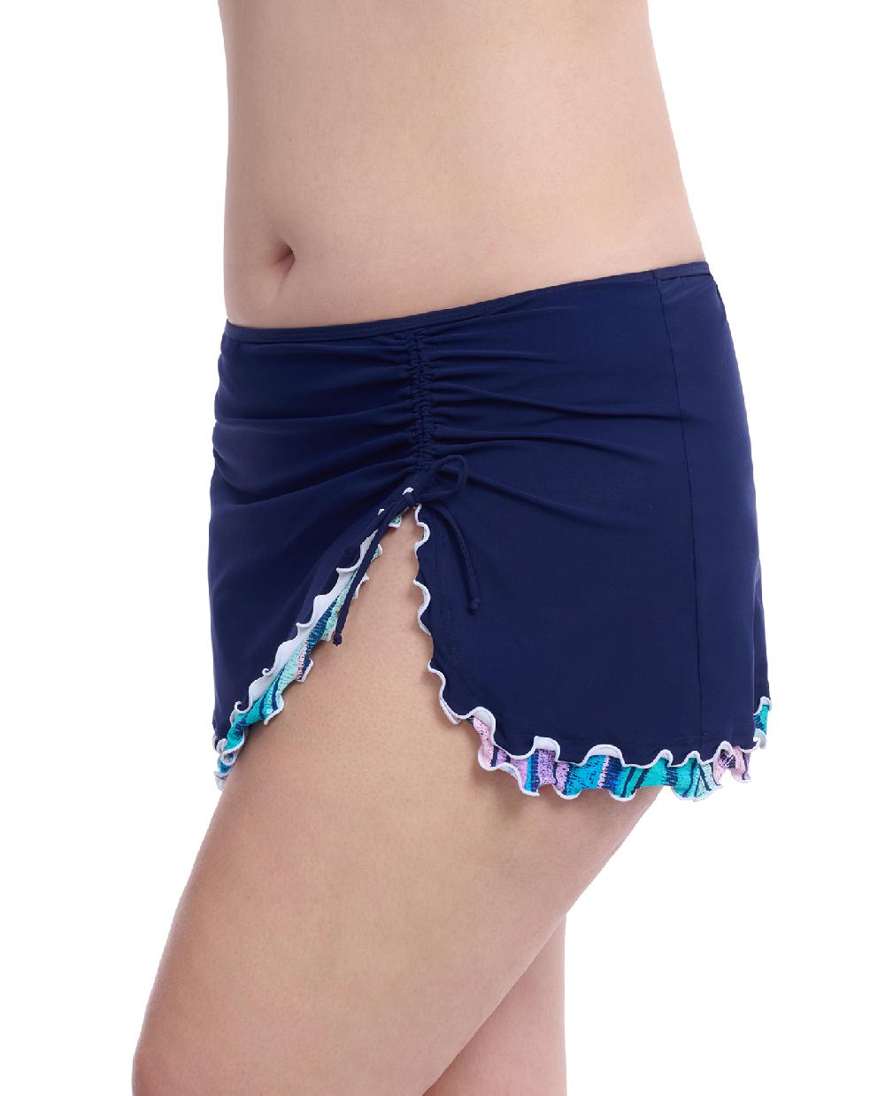 Gottex Harmony Plus Size Side Slit Skirted Swim Bottom Profile