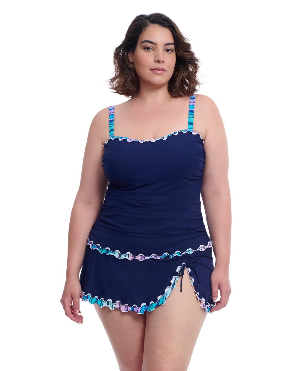 gottex Harmony Plus Size Sweetheart Underwire Tankini Top Profile
