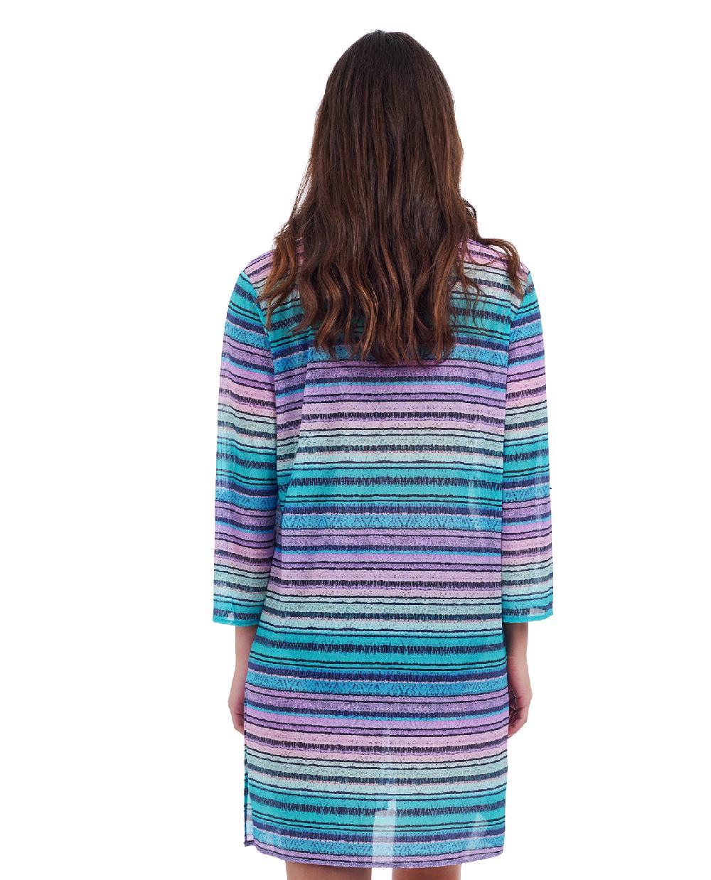 Gottex Harmony V-Neck Long Sleeve Mesh Tunic Cover Up Profile