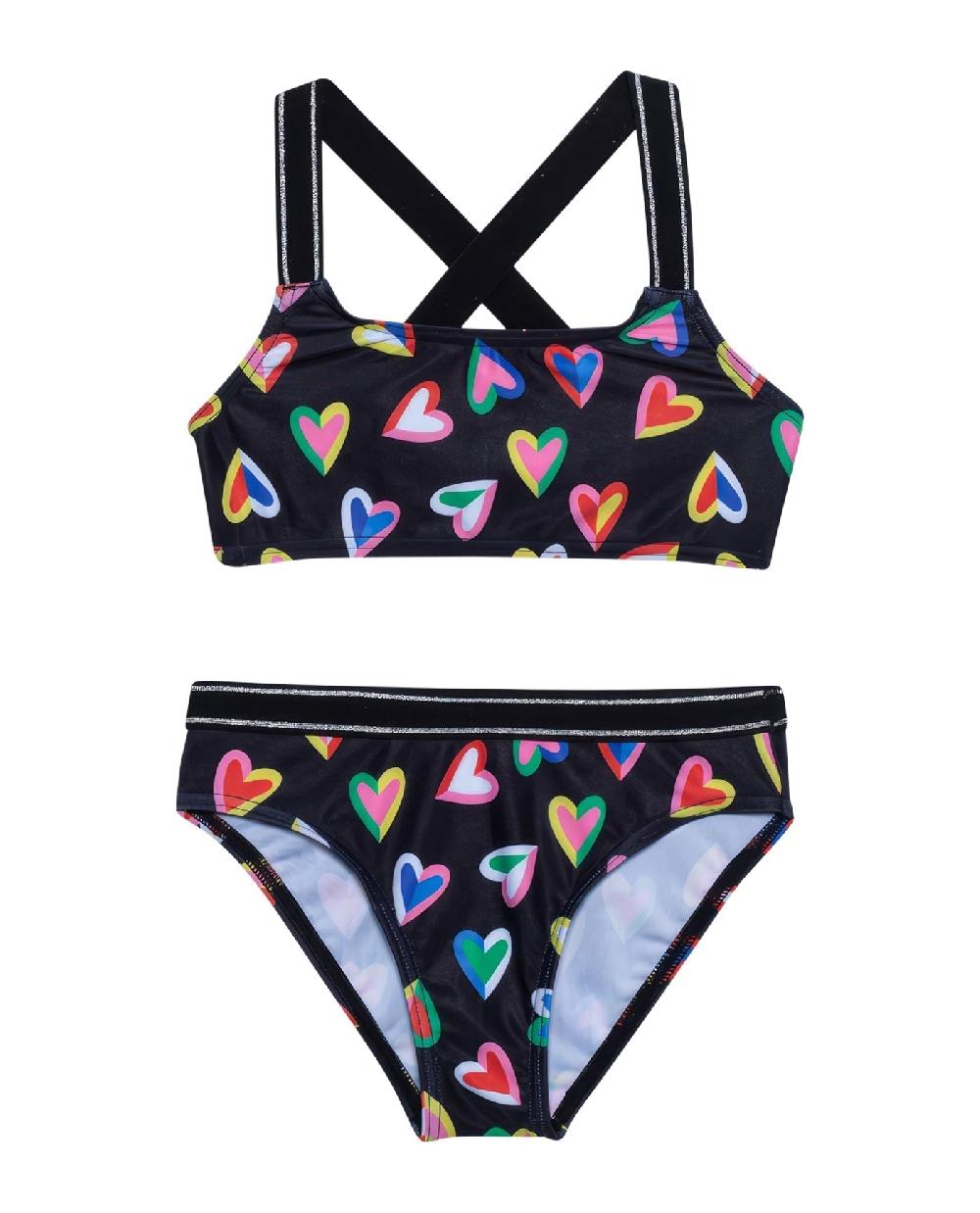 gottex Hearts Bralette Bikini Top And Bikini Bottom Set Hearts