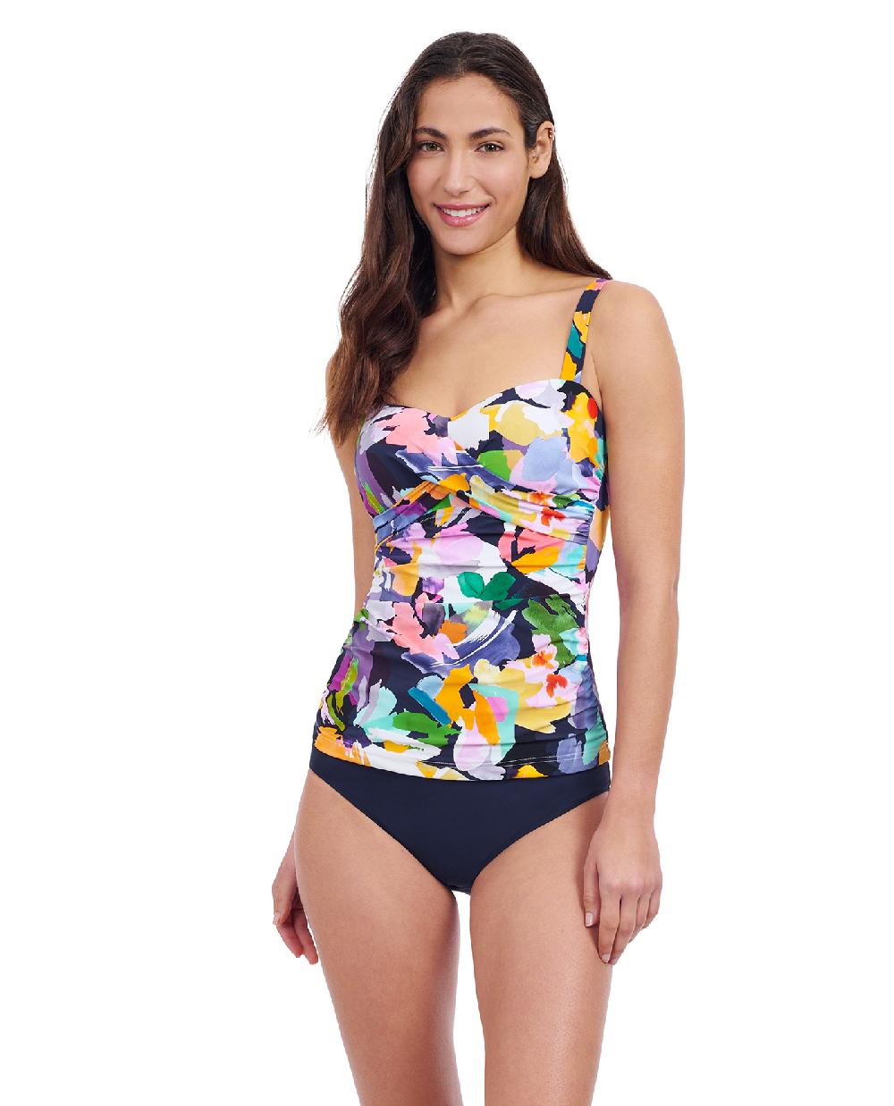 gottex Holi D-Cup Crisscross Underwire Tankini Top Profile