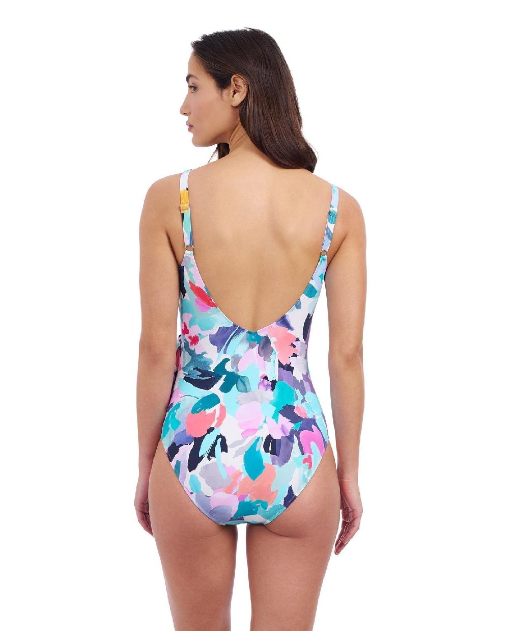 Gottex Holi V-Neck Surplice Ruffle One Piece Swimsuit Profile