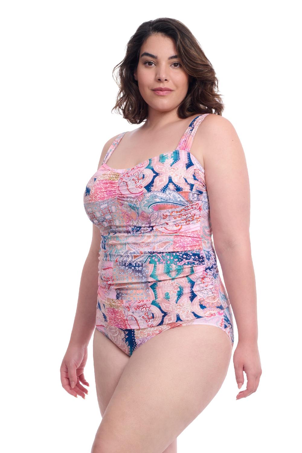 Gottex Karma Plus Size Sweetheart Underwire Tankini Top Profile