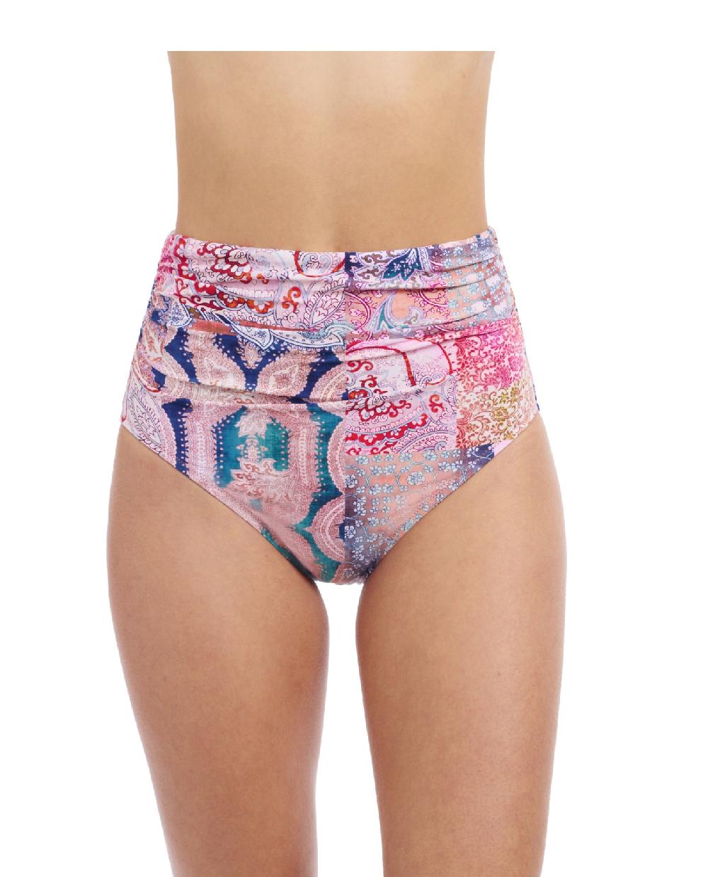 gottex Karma Shirred High Waist Swim Bottom Profile