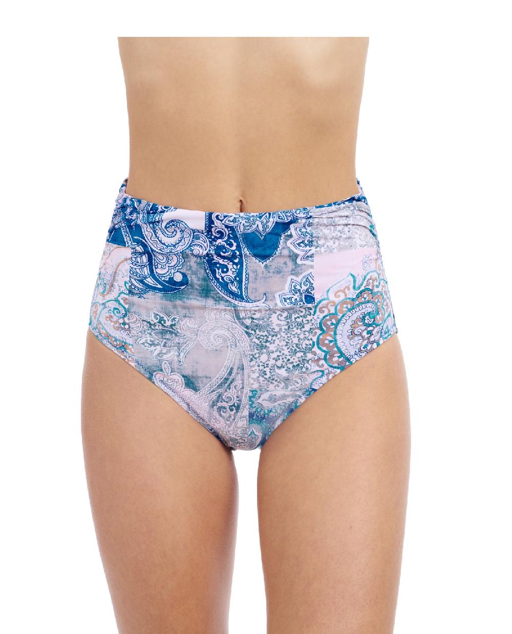 gottex Karma Shirred High Waist Swim Bottom Profile