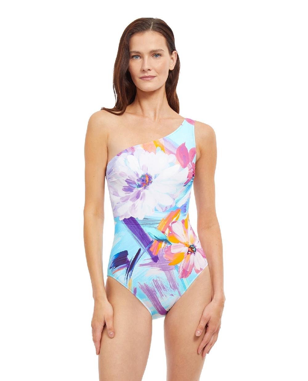 gottex La Vie Est Belle One Shoulder One Piece Swimsuit La