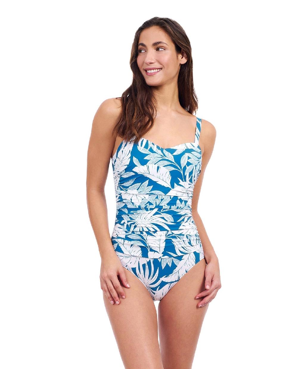 gottex Malaya D-Cup Sweetheart Underwire One Piece Swimsuit Teal