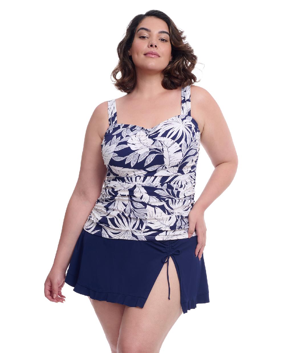gottex Malaya Plus Size Sweetheart Underwire Tankini Top Profile