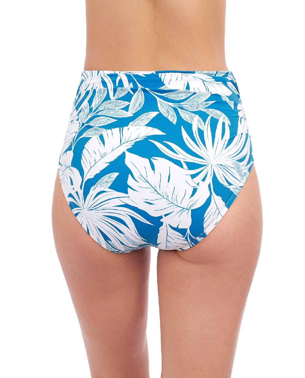 Gottex Malaya Shirred High Waist Swim Bottom White Profile