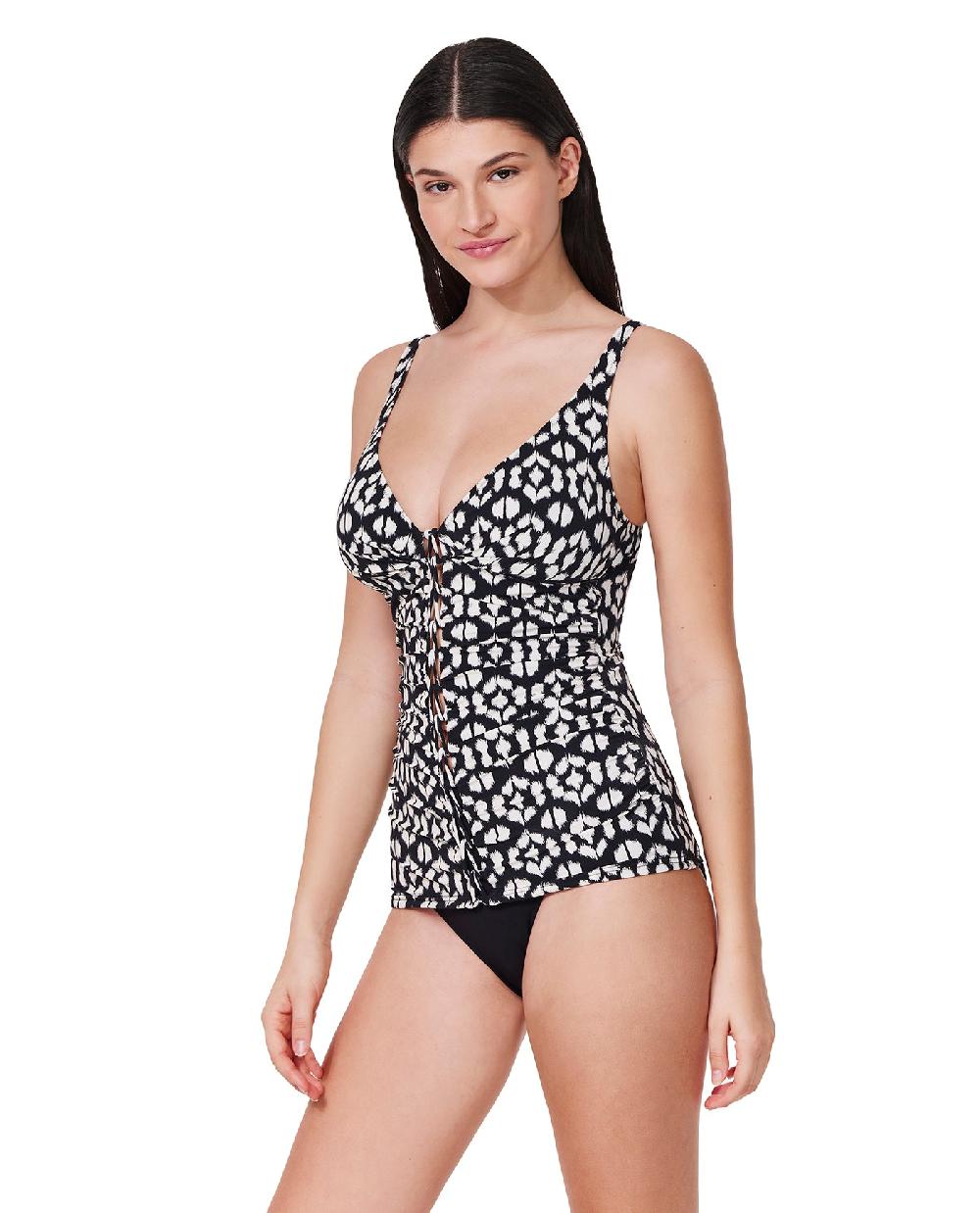 Gottex Mantra Braided V-Neck D-Cup Tankini Top Mantra