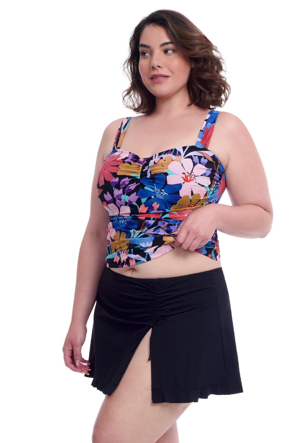 Gottex Melody Plus Size Sweetheart Underwire Tankini Tops Profile