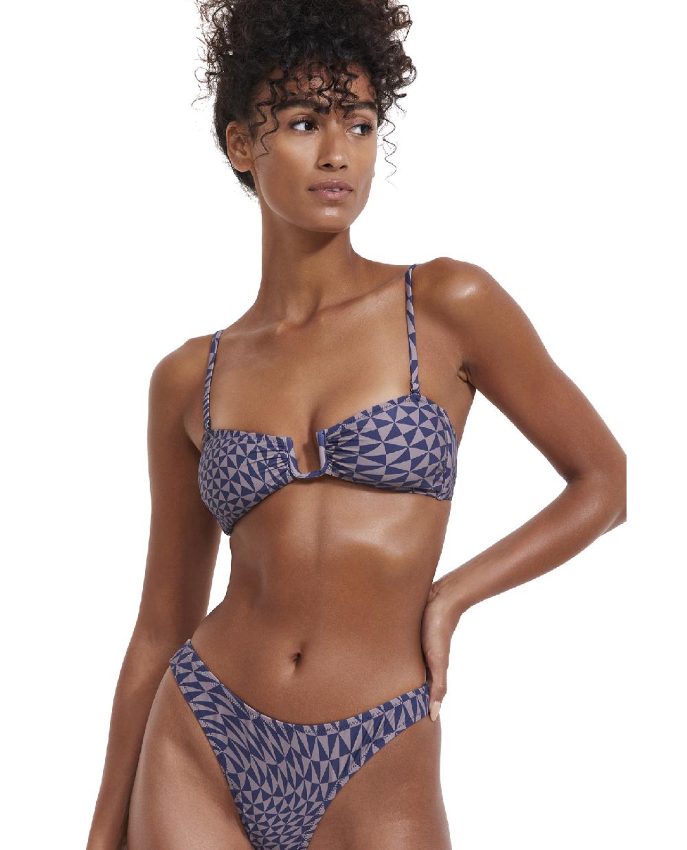 Gottex Midnight Magic Bandeau Wire Bikini Top Midnight