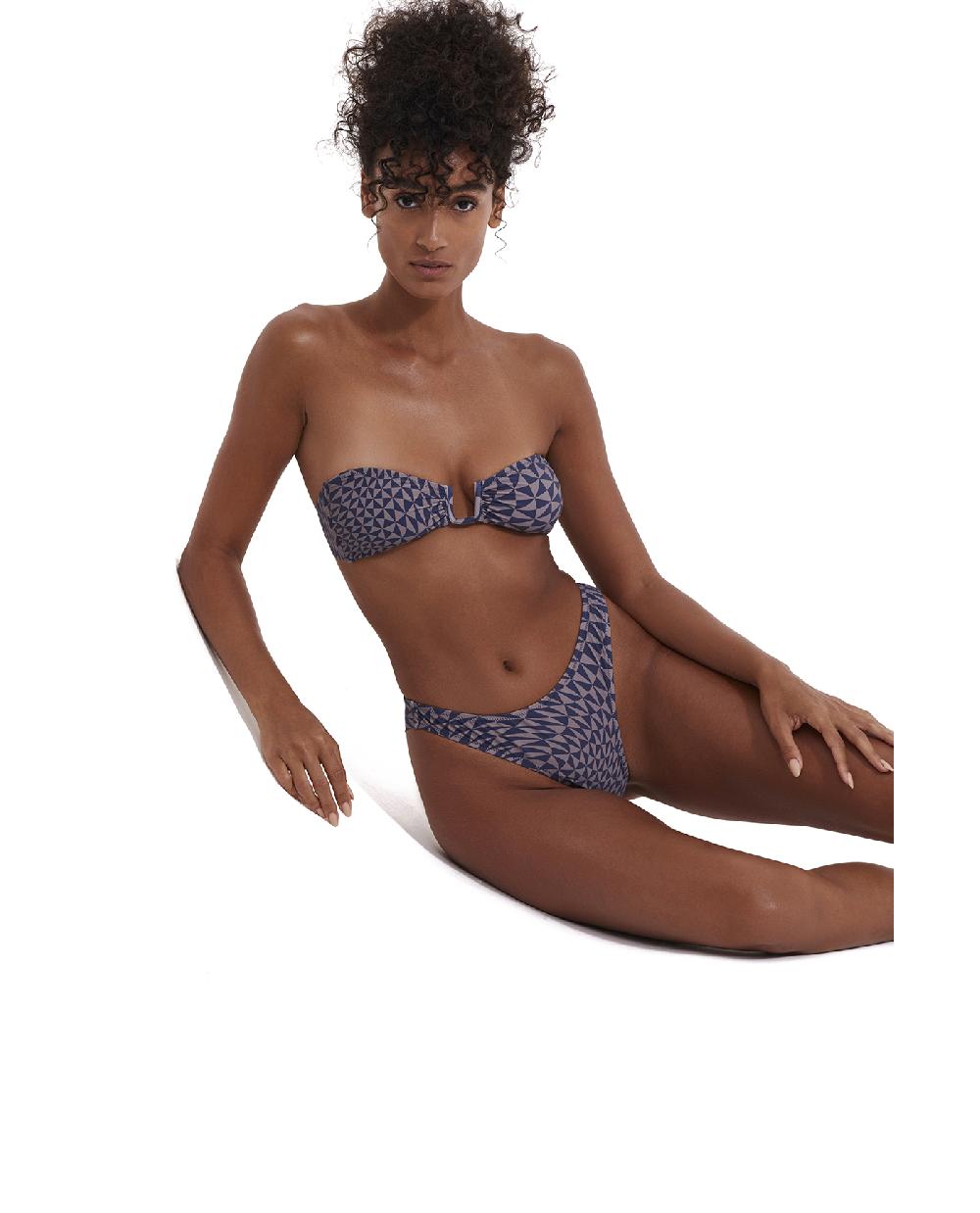 Gottex Midnight Magic Bandeau Wire Bikini Top Midnight