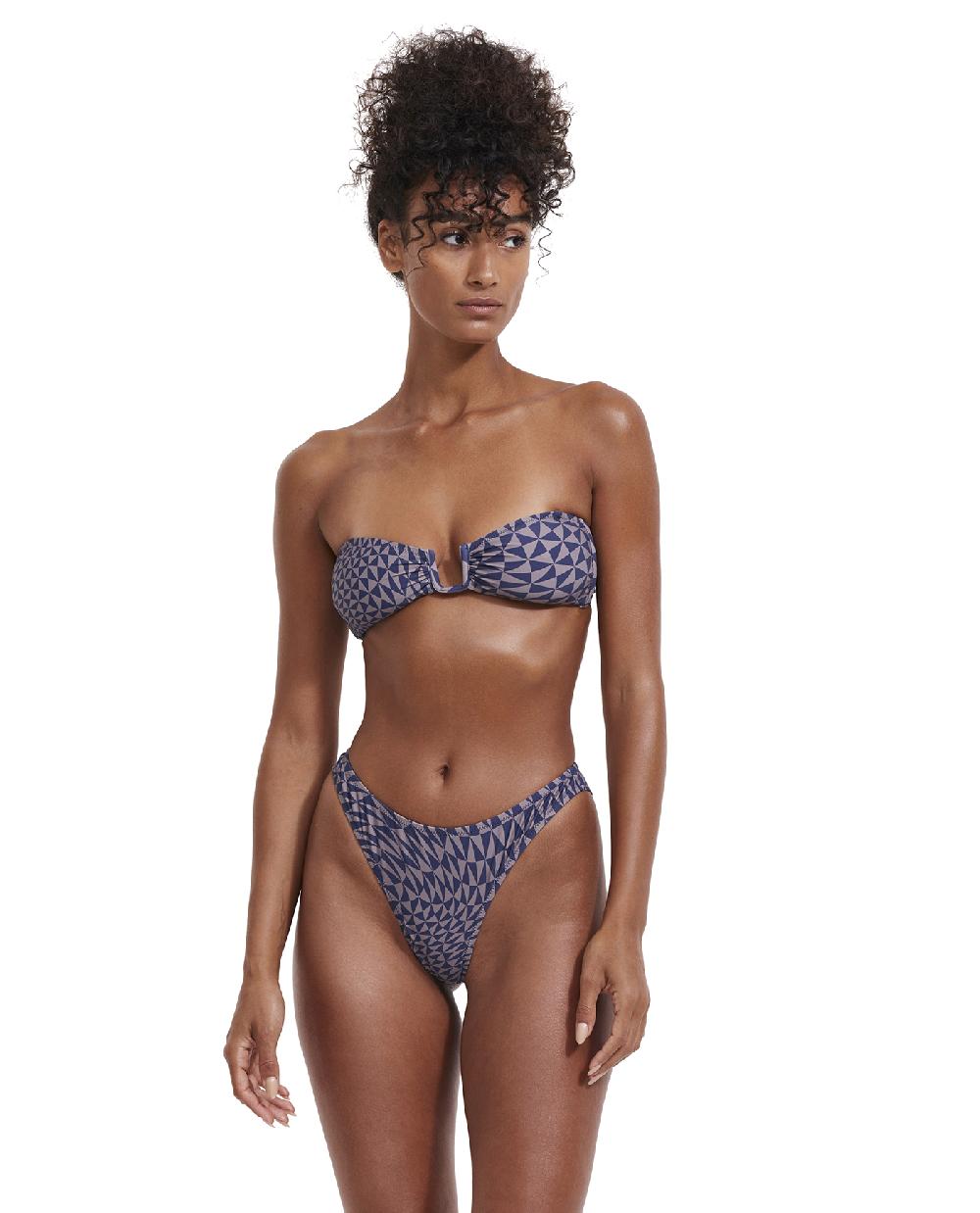 gottex Midnight Magic Bandeau Wire Bikini Top Midnight