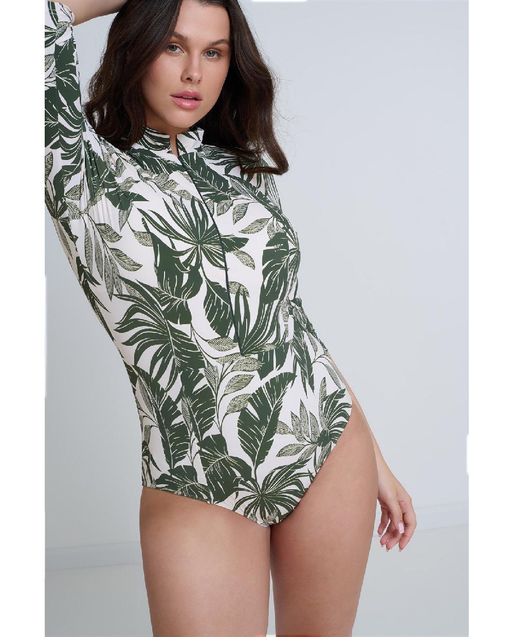 Gottex Modest 3/4 Sleeve One Piece Rashguard Modest