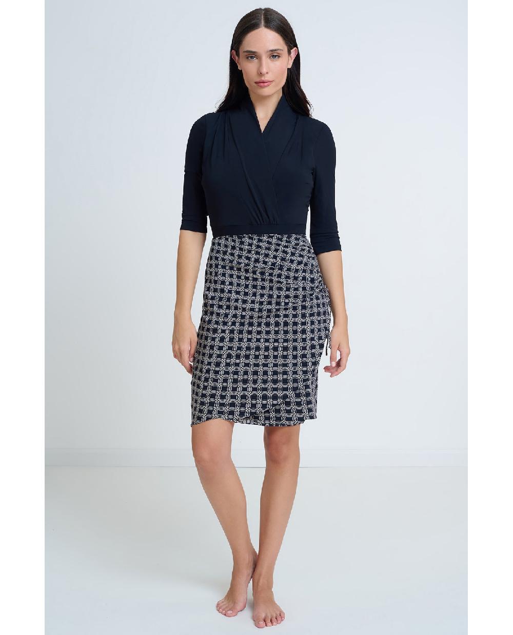 Gottex Modest Surplice Skirt With Side Shirring Gottex