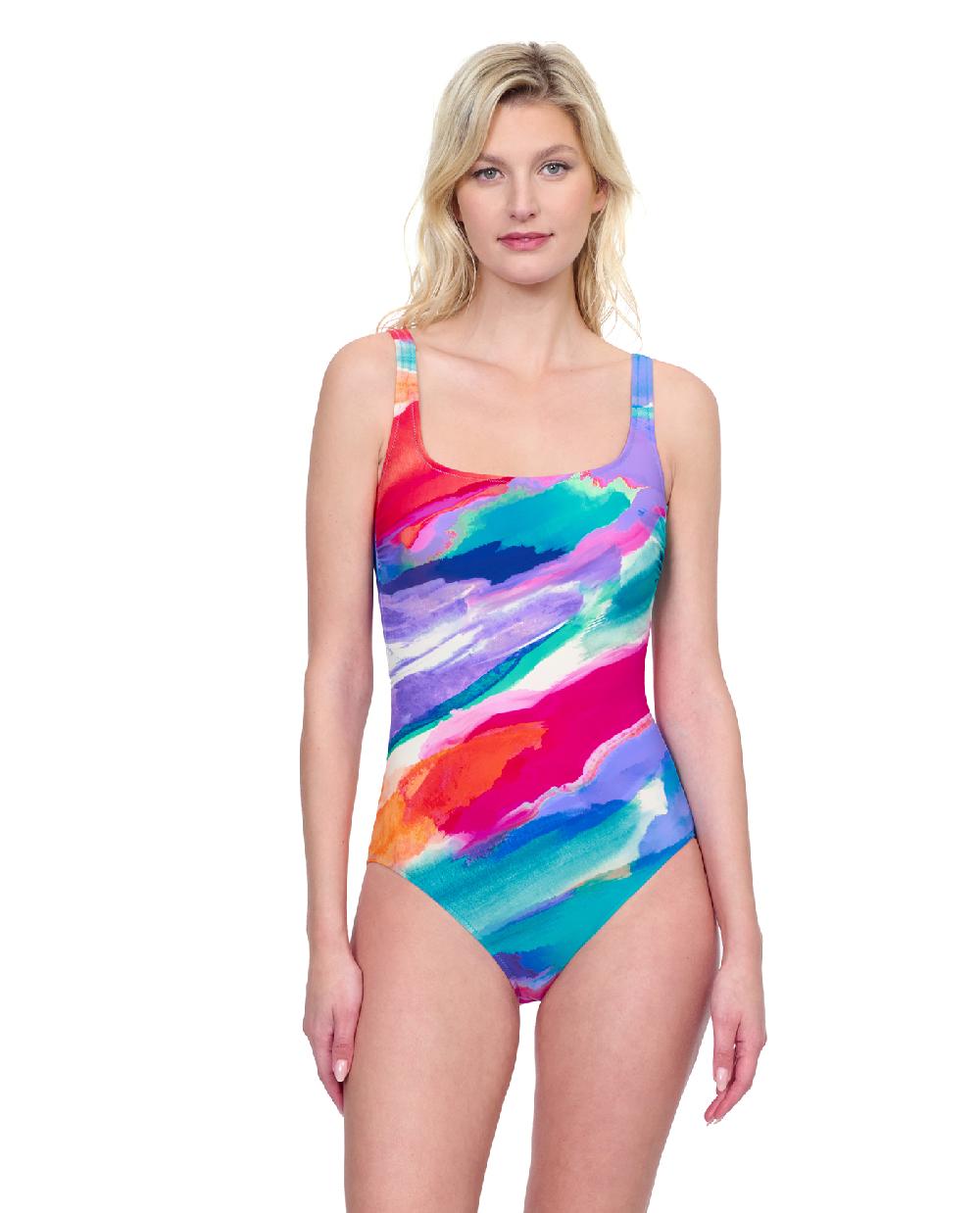 gottex Palma De Mallorca Square Neck One Piece Swimsuit Palma