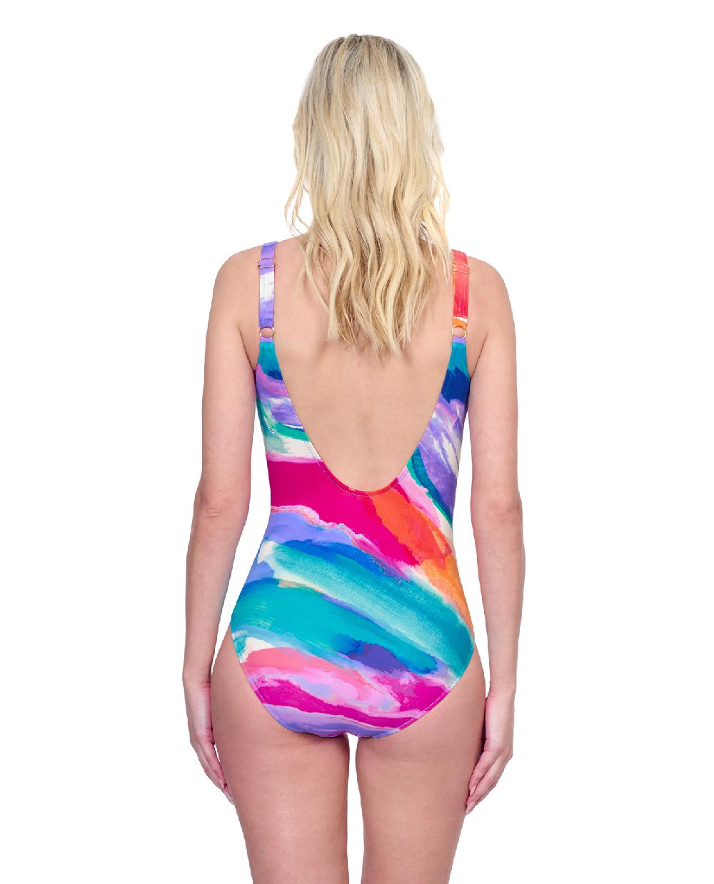 Gottex Palma De Mallorca V Neck Surplice One Piece Swimsuit Palma