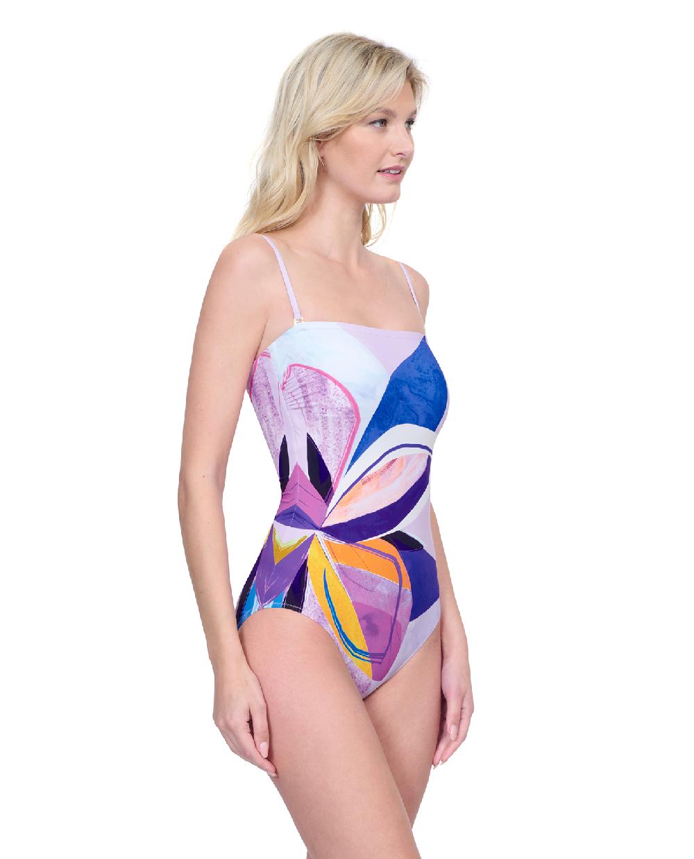Gottex Paradiso Bandeau One Piece Swimsuit Paradiso