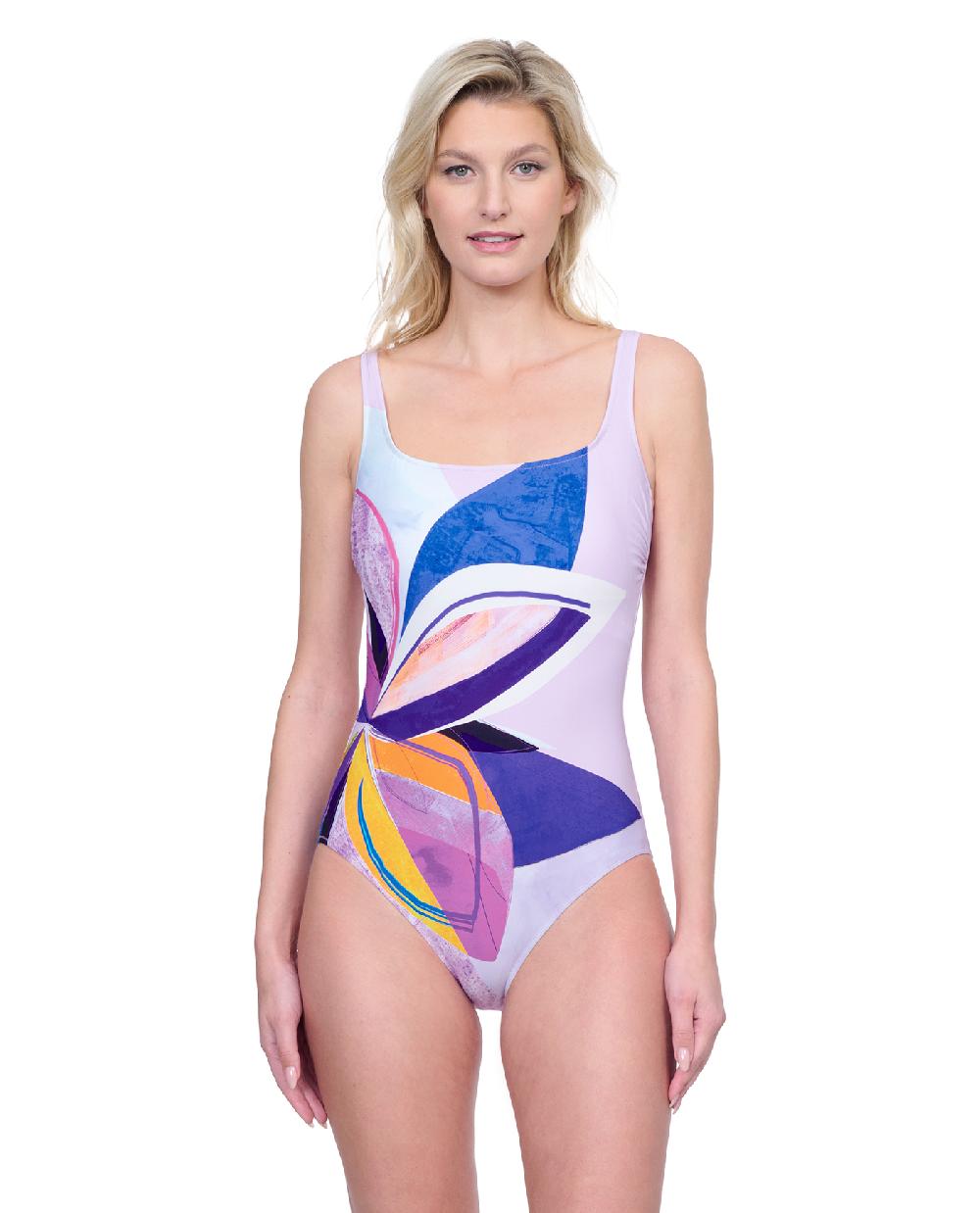 gottex Paradiso Square Neck One Piece Swimsuit Paradiso