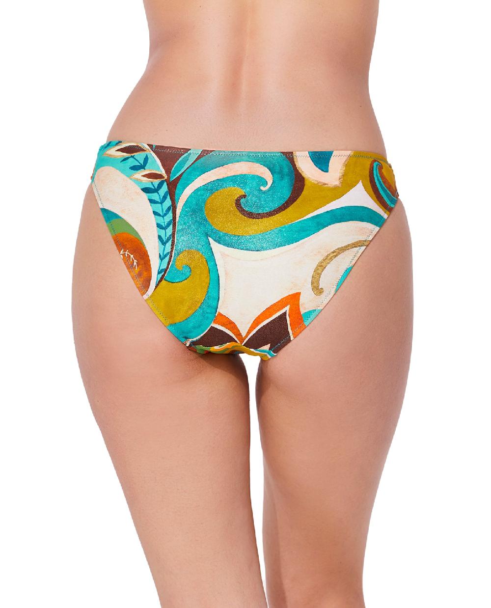 Gottex Porto Low Rise Bikini Bottom-Multi/brn Porto