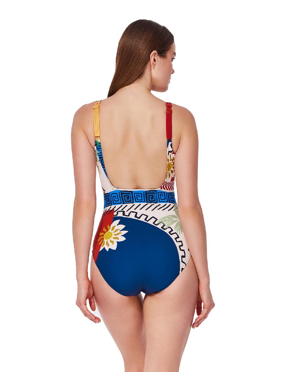 Gottex Positano Scoop Neck One Piece-Multi Positano