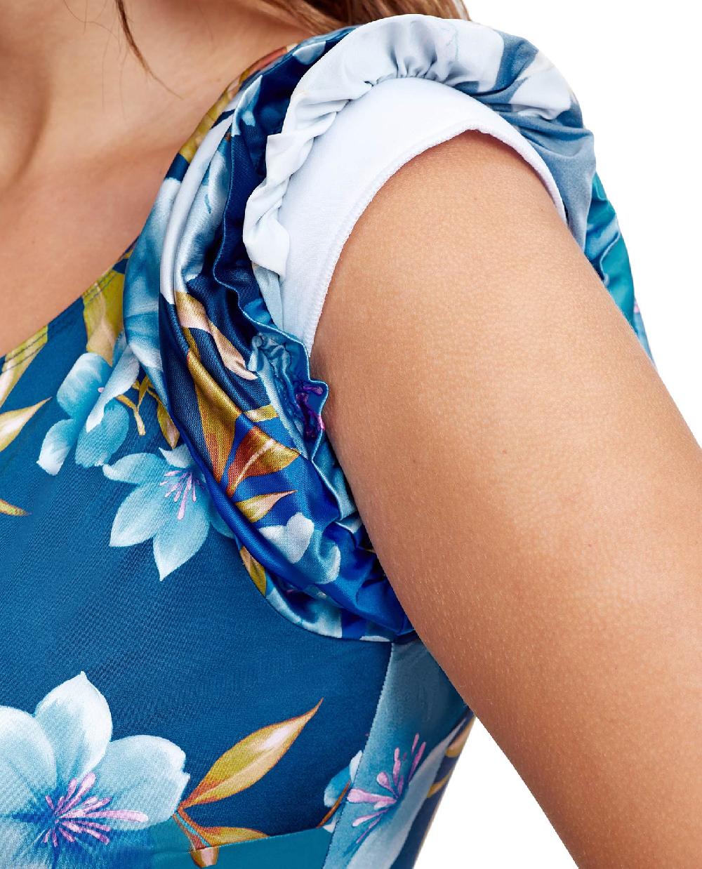 Gottex Puff Sleeve High Neck One Piece Swimsuit Bella