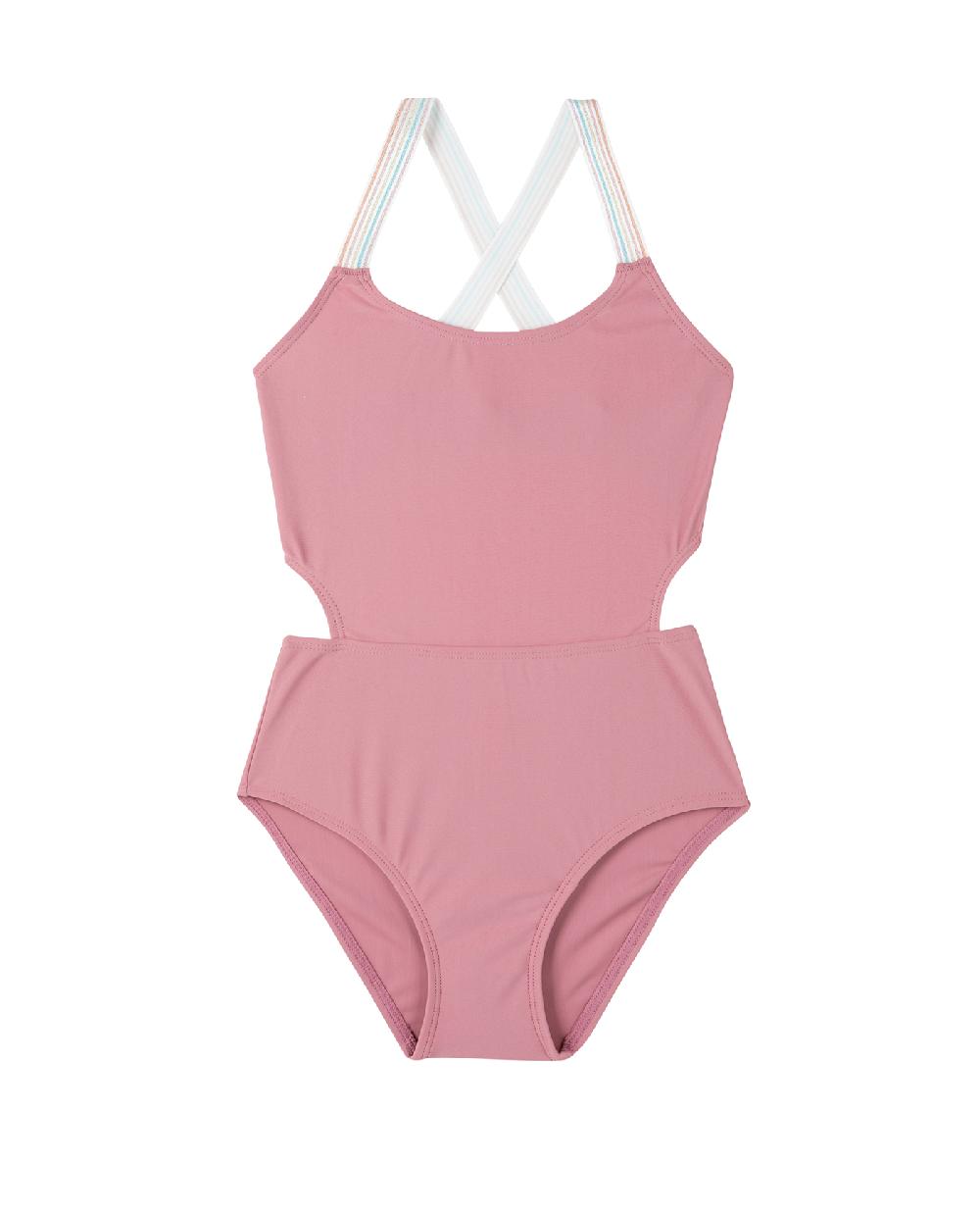 gottex Rainbow Star Cut Out Cross Strap One Piece Rainbow