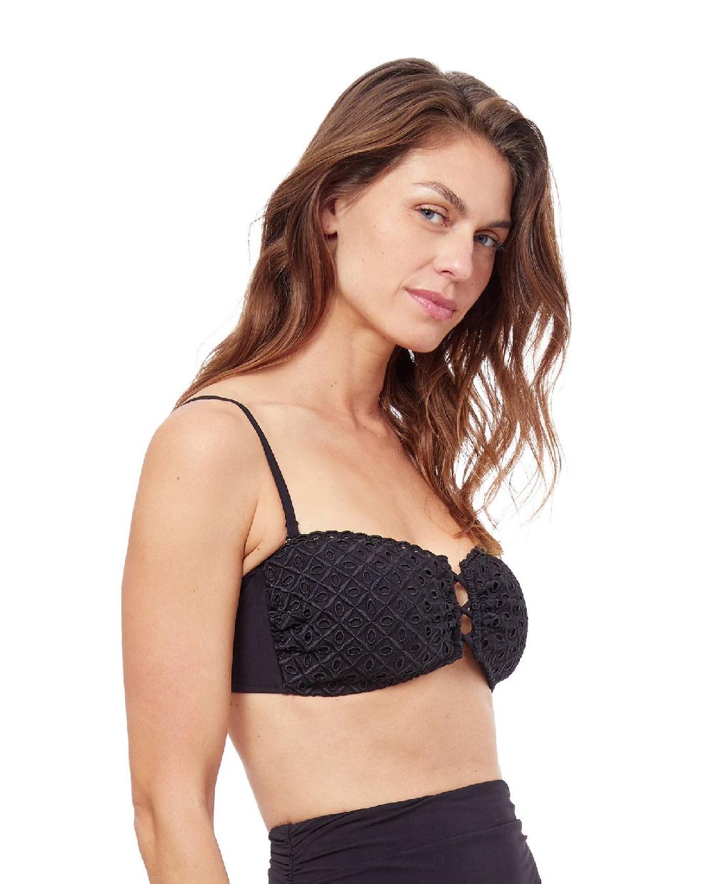 Gottex Rendezvous Bandeau Strapless Twist Front Bikini Top Profile