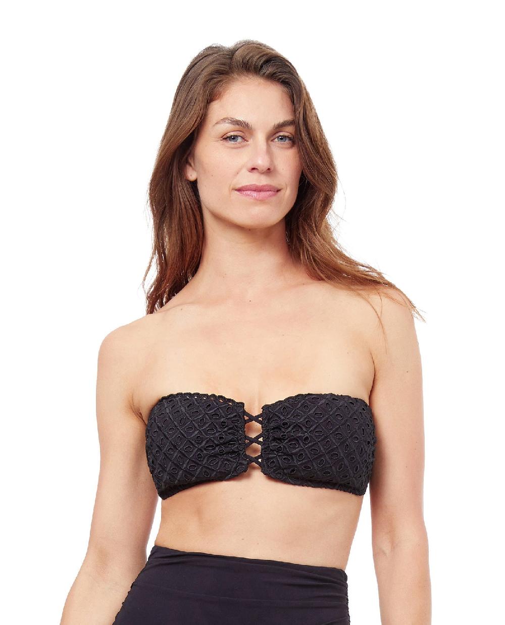 gottex Rendezvous Bandeau Strapless Twist Front Bikini Top Profile