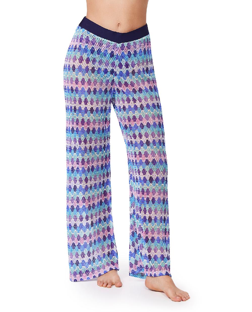 Gottex Retro Riviera Netted Crochet Beach Pant Cover-Up Retro