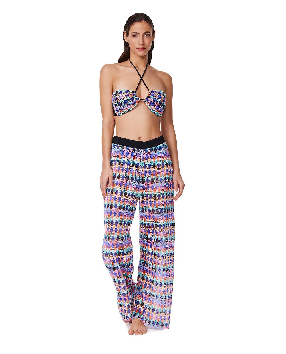 gottex Retro Riviera Netted Crochet Beach Pant Cover-Up Retro