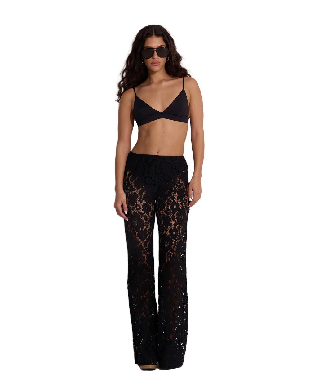 gottex Saint Tropez Floral Lace Cover-Up Pants Tropez