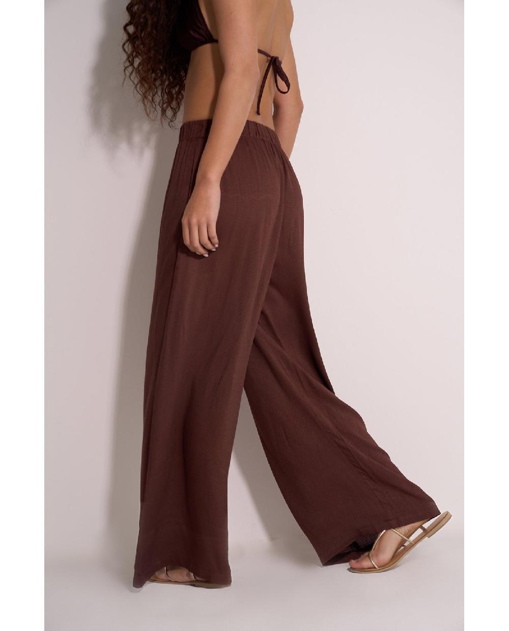 Gottex Satin Shore High Waist Beach Pant Cover-Up Dark
